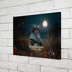 Холст прямоугольный Kingdom Come Deliverance 2 рыцарь котенок, цвет: 3D-принт — фото 2