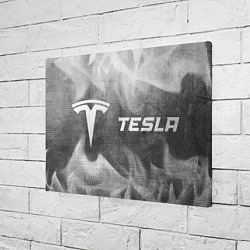 Холст прямоугольный Tesla - grey gradient по-горизонтали, цвет: 3D-принт — фото 2