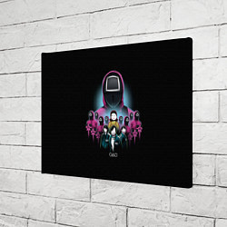 Холст прямоугольный Персонажи в Sguid game, цвет: 3D-принт — фото 2