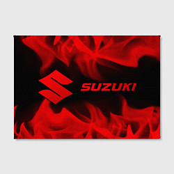 Холст прямоугольный Suzuki - red gradient по-горизонтали, цвет: 3D-принт — фото 2