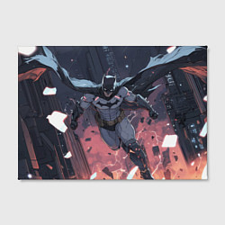 Холст прямоугольный Полет Бэтмена, цвет: 3D-принт — фото 2