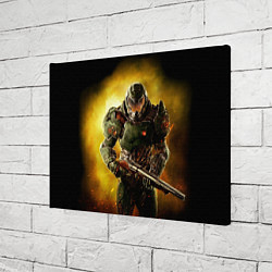 Холст прямоугольный Doom guy slayer, цвет: 3D-принт — фото 2