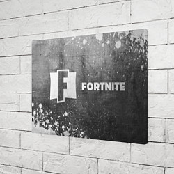 Холст прямоугольный Fortnite - grey gradient по-горизонтали, цвет: 3D-принт — фото 2