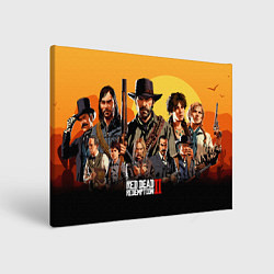 Холст прямоугольный Red Dead Redemption 2, цвет: 3D-принт