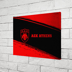 Холст прямоугольный AEK Athens - red gradient по-горизонтали, цвет: 3D-принт — фото 2