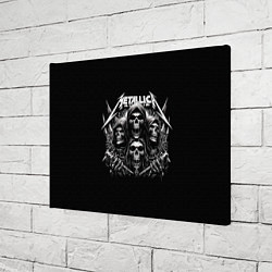 Холст прямоугольный Metallica - four skulls, цвет: 3D-принт — фото 2