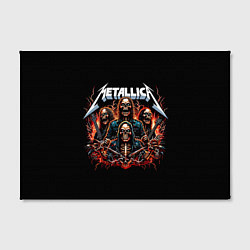 Холст прямоугольный Metallica forever - thrash metal, цвет: 3D-принт — фото 2