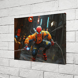 Холст прямоугольный Человек паук бежит, цвет: 3D-принт — фото 2