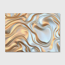 Холст прямоугольный Жидкое белое золото, цвет: 3D-принт — фото 2