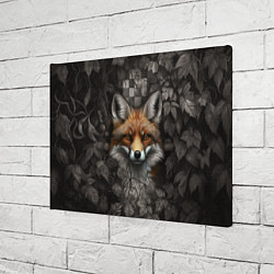 Холст прямоугольный Внимательный лис, цвет: 3D-принт — фото 2