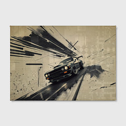 Холст прямоугольный Автомобиль для уличной гонки, цвет: 3D-принт — фото 2