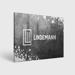 Холст прямоугольный Lindemann - grey gradient по-горизонтали, цвет: 3D-принт