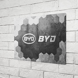 Холст прямоугольный BYD - grey gradient по-горизонтали, цвет: 3D-принт — фото 2