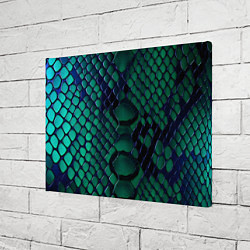 Холст прямоугольный Бирюзовая змеиная кожа, цвет: 3D-принт — фото 2