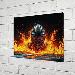 Холст прямоугольный Голкипер в огне, цвет: 3D-принт — фото 2