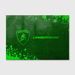 Холст прямоугольный Lamborghini - green gradient по-горизонтали, цвет: 3D-принт — фото 2