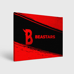 Холст прямоугольный Beastars - red gradient по-горизонтали, цвет: 3D-принт