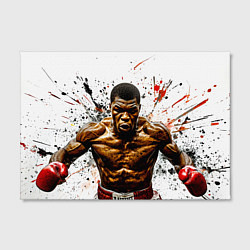 Холст прямоугольный Мухаммед Али на белом, цвет: 3D-принт — фото 2