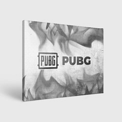 Холст прямоугольный PUBG - white gradient по-горизонтали, цвет: 3D-принт