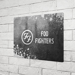 Холст прямоугольный Foo Fighters - grey gradient по-горизонтали, цвет: 3D-принт — фото 2