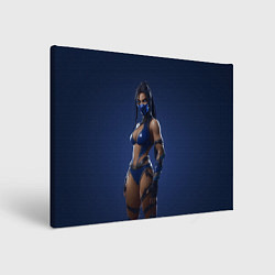 Холст прямоугольный Китана в латексном костюме, цвет: 3D-принт