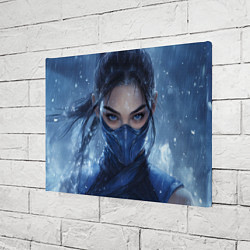 Холст прямоугольный Боец Китана Мортал комбат, цвет: 3D-принт — фото 2