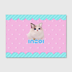 Холст прямоугольный Inzoi с кошечкой, цвет: 3D-принт — фото 2