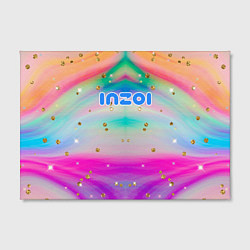 Холст прямоугольный Inzoi с золотыми звездочками, цвет: 3D-принт — фото 2