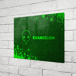 Холст прямоугольный Evangelion - green gradient по-горизонтали, цвет: 3D-принт — фото 2