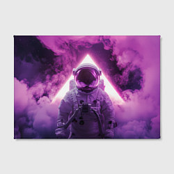 Холст прямоугольный Космонавт и фиолетовый космос, цвет: 3D-принт — фото 2