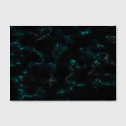 Холст прямоугольный Color black turquoise, цвет: 3D-принт — фото 2