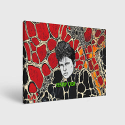 Холст прямоугольный Сектор Газа рисованный портрет Юры Хоя, цвет: 3D-принт