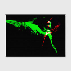 Холст прямоугольный Color black green red, цвет: 3D-принт — фото 2