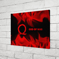 Холст прямоугольный God of War - red gradient по-горизонтали, цвет: 3D-принт — фото 2