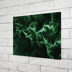Холст прямоугольный Lightning green line, цвет: 3D-принт — фото 2