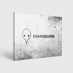 Холст прямоугольный Evangelion - white gradient по-горизонтали, цвет: 3D-принт