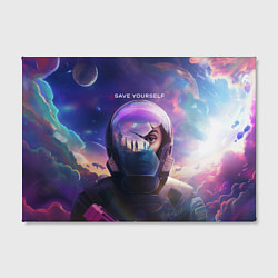 Холст прямоугольный Save yourself - Черное зеркало, цвет: 3D-принт — фото 2