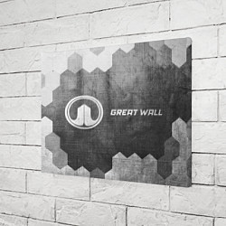 Холст прямоугольный Great Wall - grey gradient по-горизонтали, цвет: 3D-принт — фото 2