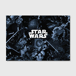 Холст прямоугольный Star wars персонажи из звездных войн, цвет: 3D-принт — фото 2