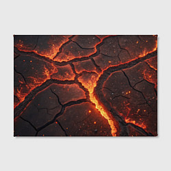 Холст прямоугольный Огонь и лава, цвет: 3D-принт — фото 2