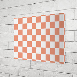 Холст прямоугольный Квадраты оранжевые, цвет: 3D-принт — фото 2