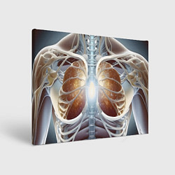 Холст прямоугольный Рентген и скелет, цвет: 3D-принт