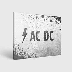 Холст прямоугольный AC DC - white gradient по-горизонтали, цвет: 3D-принт