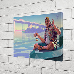Холст прямоугольный Кэл Хэмптон Gta 6, цвет: 3D-принт — фото 2