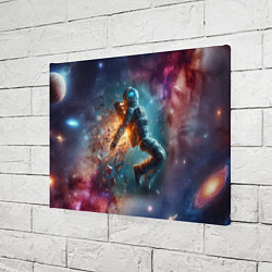 Холст прямоугольный Космонавт в открытом космосе - нейроарт, цвет: 3D-принт — фото 2