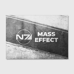 Холст прямоугольный Mass Effect - grey gradient по-горизонтали, цвет: 3D-принт — фото 2