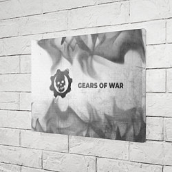 Холст прямоугольный Gears of War - white gradient по-горизонтали, цвет: 3D-принт — фото 2