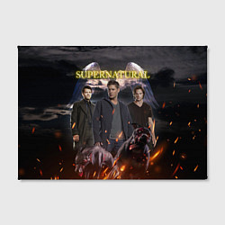 Холст прямоугольный Supernatural - true hunters, цвет: 3D-принт — фото 2