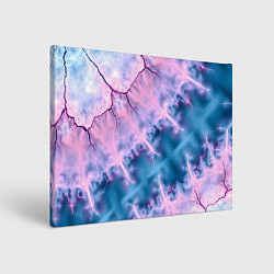 Холст прямоугольный Вода и розовая абстракция, цвет: 3D-принт