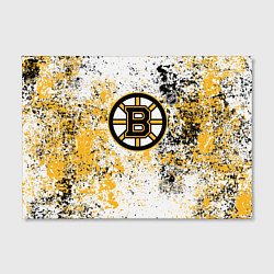 Холст прямоугольный Boston Bruins NHL white, цвет: 3D-принт — фото 2